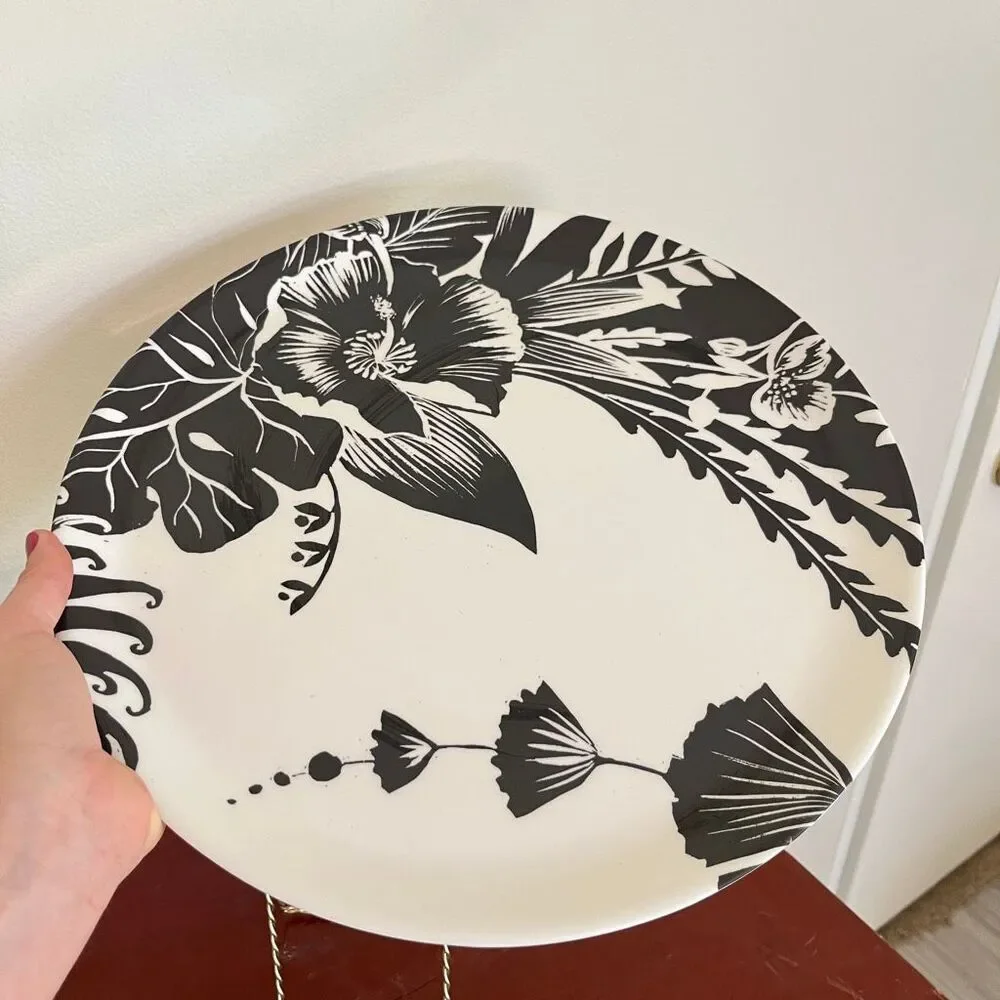 Isaac Mizrahi Tropical Botanical Melamine Serving Tray 14